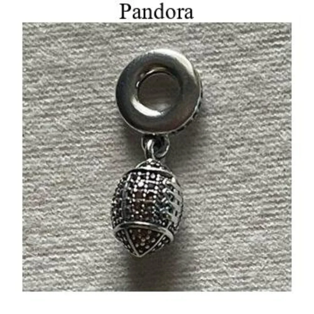 Authentic Pandora American Football Dangle Charm